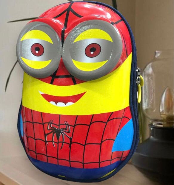 Spider Minions School Bag, Cartoon Hard Shell Bag, Children's Girls Boys Kindergarten School Bags Spider Minions School Bag, Cartoon Hard Shell Bag, Children's Girls Boys Kindergarten School Bags